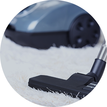 Carpet cleaning with a vacuum cleaner